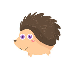 Vector illustration of cute animals on white background