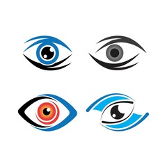 Eye Care vector logo design