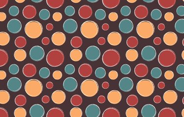 seamless retro polka dot pattern