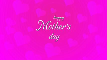 Fototapeta na wymiar Happy Mothers Day, sales special offer banner illustrations. Mom ever greetings card. Love you mom. Vector template of purple or pink light gradient art design. 