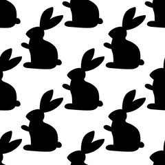 Kids seamless rabbits pattern for fabrics and textiles and packaging and gifts and cards and linens