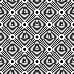 Art Deco motif in seamless geometric pattern.