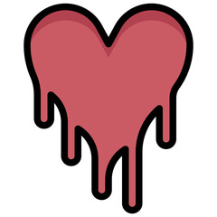 HEART14 filled outline icon