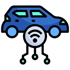 CAR filled outline icon