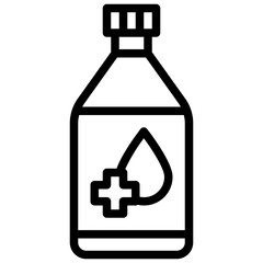 LIQUID DRUG line icon