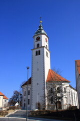 Fototapeta na wymiar Die katholische Kirche St. Verena in Bad Wurzach