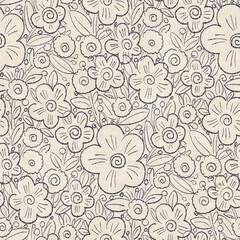 seamless pattern with flowers