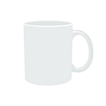 Standard Mug illustration Vector Grey
