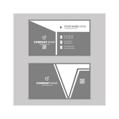 business card design in gray and wavy.