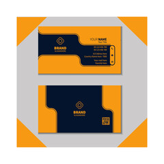 Fototapeta premium Orange and black business cards