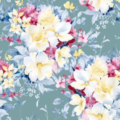  watercolor flowers 