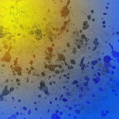 Colorful blue and yellow grunge gradient abstract background for social media, banner and poster design