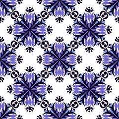 Fototapeta premium Simple floral seamless pattern with flowers for fabrics and cards and linens and kids and wrapping paper