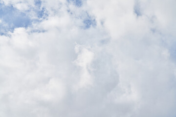 Beatiful blue sky with clouds on a sunny day
