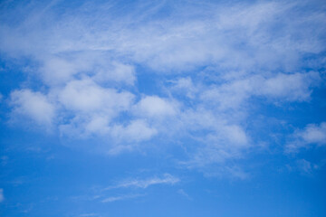 Naklejka na ściany i meble Clouds and sky,blue sky background with tiny clouds.