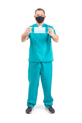 Doctor Suggests Wearing Disposable Face Mask