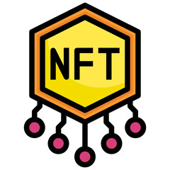 NFT filled outline icon