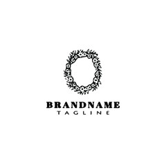 cute frame logo cartoon icon design template black isolated vector illustration