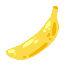 Banana fruit. Fresh yellow natural food.