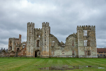 The Cowdray Heritage Ruins one of England's most important early Tudor Houses Midhurst West Sussex England