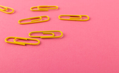 Colored paper clips.