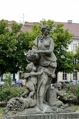 statue in the park , image taken in stettin szczecin west poland, europe