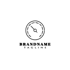 speedometer logo icon design template vector
