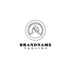 speedometer logo icon design template vector illustration