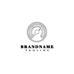speedometer logo icon design template vector illustration
