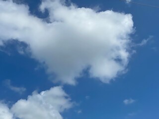 blue sky with clouds