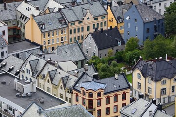 Houses in Alesund, Norway