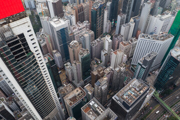 Hong Kong city financial district