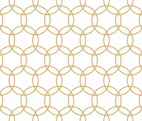 Naklejka premium Retro seamless abstract geometric pattern vector. 