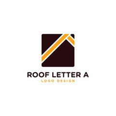 GEOMETRIC AND LUXURY ROOF LETTER A DESIGN LOGO MODERN