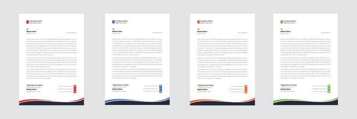 Obraz premium Corporate Business style letterhead template