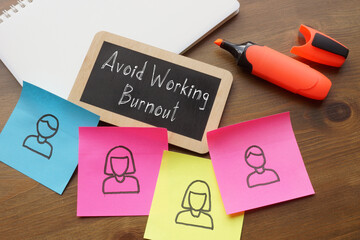 Avoid Working Burnout is shown on the photo using the text
