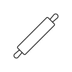 Rolling pin icon in line style
