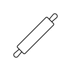Rolling pin icon in line style