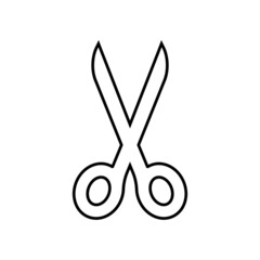 Scissors icon in line style