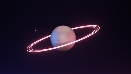 planet in space, 3d render
