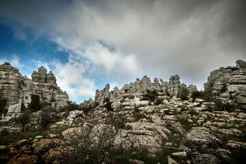 Antequera, Málaga, Spain . 01/2021;
Torcal de Antequera Natural Park in the province of Malaga, Spain. Protected natural area of ​​karstic formations.
