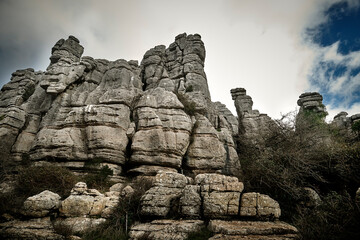 « Antequera, Málaga, Spain »; 01/2021;
Torcal de Antequera Natural Park in the province of Malaga, Spain. Protected natural area of ​​karstic formations.
