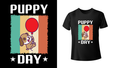 Puppy Day T-shirt Design
