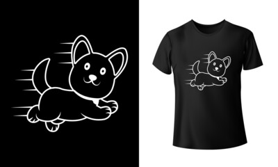 Run Puppy T-shirt Design