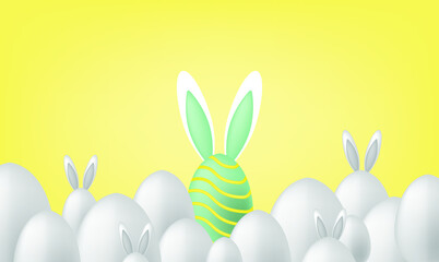 happy easter day egg wallpaper background vector holiday event drawing cartoon logo flat template