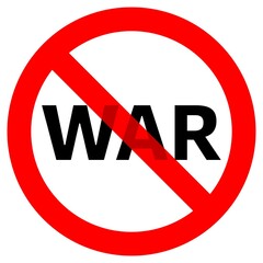 Stop war sign. Peace conceptual. No death