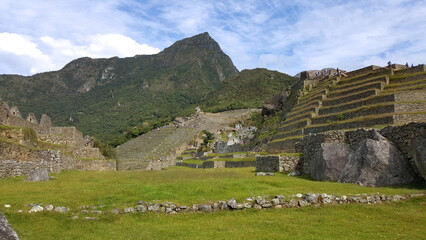 Fototapeta na wymiar View of the hidden Inca sanctuary of Machupicchu. Cusco, Peru, South America.