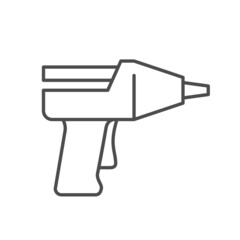 Glue pistol line outline icon