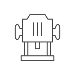 Wood router line outline icon