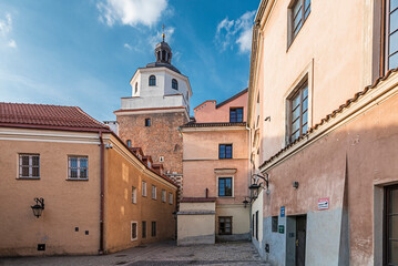 Brama Krakowska w Lublinie w słoneczny dzień